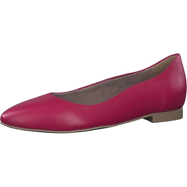 Ballerines Tamaris Femme Cuir Fuxia - Talon 1.5cm, Technologie Touch-it
