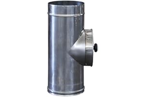 SGM CLIMA SRLS AIR EVOLUTION Giunto a T 90° con tappo in acciaio inox per canne fumarie (DN 150)