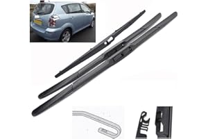 AUTOPIXL 3 szt. Wycieraczka przednia i tylna wycieraczka zestaw ostrzy kompatybilny z Toyota Corolla Verso 2004-2009 szyba przednia szyba 26 "+ 16" + 11"