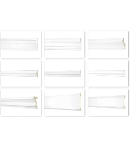 2 Metri Di Modanatura Piatta 120x30mm - Profilo Per Stucco In PU Liscio, Bianco, Antiurto - AD329 Hexim Perfect Serie 1 - Modanatura Piatta Per Pareti Profili Decorativi
