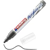 Edding 5100 akrilik mark&ouml;r orta - gri - 1 su ge&ccedil;irmez akrilik mark&ouml;r - yuvarlak u&ccedil;lu 2-3 mm