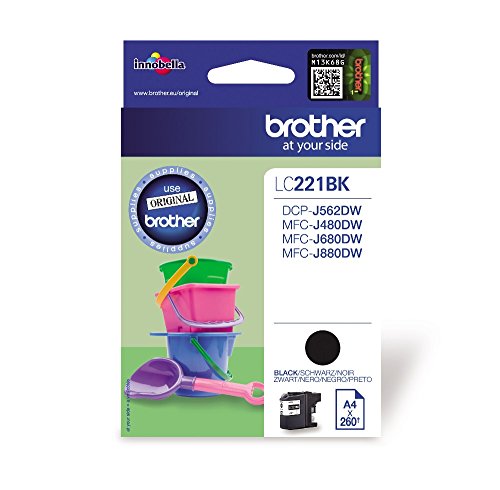 Brother Original Tintenpatrone LC-221BK (schwarz) (kompatibel mit Brother DCP-J562DW, MFC-J480DW, MFC-J680DW, MFC-J880DW) - 3