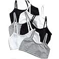 BRAAFEE Pack of 6 Girls Training/Beginners Non Padded Teenager Full Coverage Cotton Bra (Free Size 26 to 34) (Multicolor) AAJ11