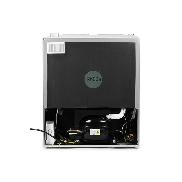bardrinkstuff Frostbite Mini Fridge Silver 49ltr Compact Refrigerator Holds 45 x 330ml Cans