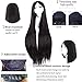 S-noilite® Fashion Women Long Wig Curly Wavy Hair Full Cosplay Party Anime Wig 20 Colors (24"/60CM, Pink + Purple)