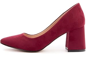 Rio Fiore Décolleté, Nero, Beige, Bordeaux, Blu Navy, Scarpe con 7cm Tacco, Microfibra, Tacco Largo, DL H1877-5623