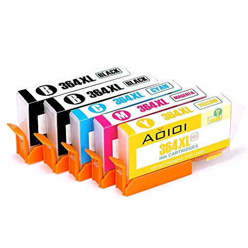 Aoioi 364XL Cartuchos de tinta Compatible para HP 364 con HP Officejet 4620, HP Deskjet 3070A 3520 3522, HP Photosmart 5510 5520 7510 7520 5514 5515 5522 5524 6510 B110A B8550 (2B, 1C, 1M, 1Y)