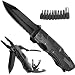 Produktbild Taschenwerkzeug ALISTAR 5-in-1 Multi-Tool Taschenmesser Set mit Zange Dosenöffner Flaschenöffner Klappmesser und Schraubendreher Multifunktions-Taschenwerkzeug für unterwegs