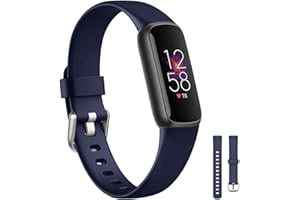 honecumi Bracelet Compatible avec Fitbit Luxe Bracelet Hommes Femmes, Fitbit Luxe Souple Silicone Classiques Reglables Sport Bracelet Accessoires Élégant sangle, Grand/Petit