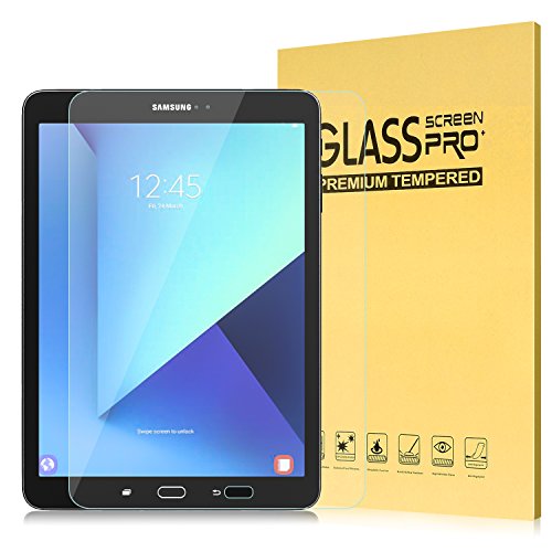 Samsung Galaxy Tab S3/Tab S2 9.7 Folie - MoKo Klar HD 9H Panzerglas Hartglas Displayschutzfolie Glas Displayschutz Display Schutzfolie Glasfolie Screen Protector für Samsung Tab S3 9.7 Zoll 2017, Tab S2 9.7 Zoll Tablet, Transparent