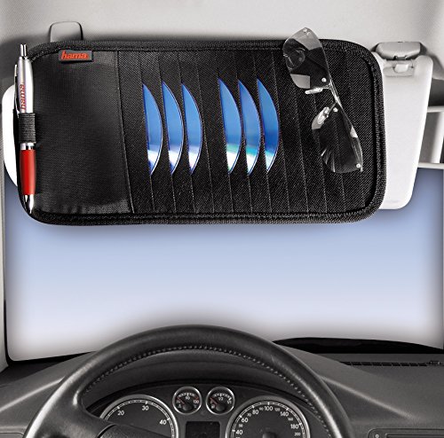 Hama Sonnenblende Tasche (geeignet für 12 CDs, Auto CD Aufbewahrung mit Stifthalter) schwarz - 2