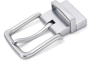 Nelbons Belt Buckle, Men's Alloy Single Prong Rectangular Pin Buckle Replacement buckle