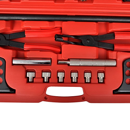 vidaXL Ventilfederspanner Satz Ventile Ventilfeder Montage Druckluft Werkzeug Set - 6