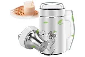DAETNG Automatic Soup Maker - 6 in 1 Hot or Cold Plus Soy Milk, Rice Grain Congee Maker More - 4 Sheets, Cool Note, Durable Stainless Steel with Self-Cleaning Function