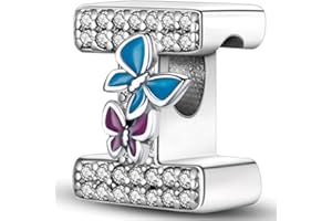 XWN Colgante letras A-Z para pulsera, plata 925, compatible con Pandora y pulseras/collares europeos, para mujeres/niñas X237.
