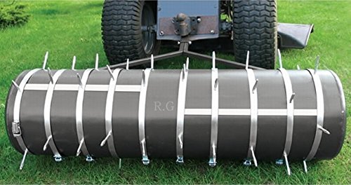 Rasen – Aerator für Walze Rasenlüfter Gartenwalze Farbe silber - 5