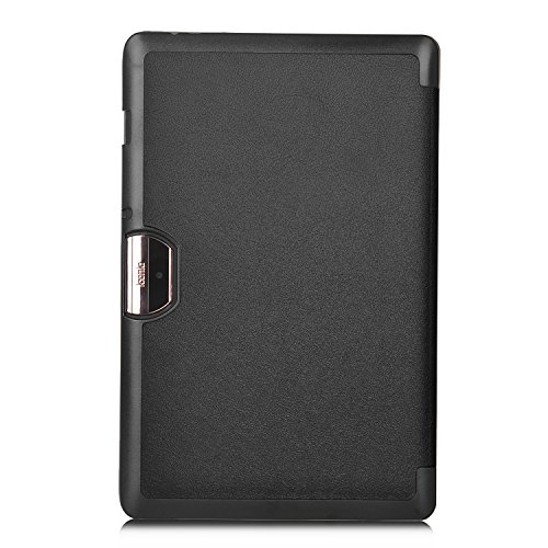Acer Iconia Tab 10 A3-A40 hülle, IVSO® Ultra Schlank Superleicht Ständer Slim Leder zubehör Schutzhülle für Acer Iconia Tab 10 A3-A40 Tablet-PC perfekt geeignet, Smart Cover-Schwarz - 5