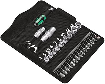 Wera 05135918001 Ensemble de cliquets"Kraftform Kompakt" Zyklop Mini 2, Argent