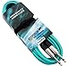 Produktbild KEEPDRUM GC-004 GR Grün 6m Instrumenten-Kabel Gitarrenkabel Klinke - Klinke 6,3mm