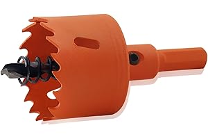 YEBOCIYO Seghe a Tazza 40 MM per Metallo Fresa a Tazza Bi-Metallica M42 Bimetallica con Biella HSS per Lamiera, Alluminio Legno, PVC, Acciaio Inossidabile e Lamiera di Plastica