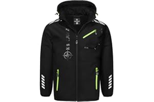 Kirkjubøur® Herren SOFTSHELLjacke 10.000 mm Wassersäule mit Kapuze und Fleecefutter, atmungsaktiv und wasserabweisend