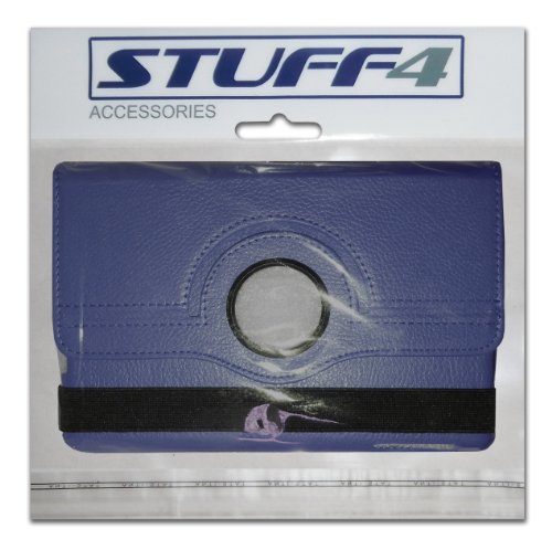 Stuff4 Leder Smart Fall mit 360 ° Drehbar Action und gratis Displayschutzfolie/Stylus Touch Pen für Samsung Galaxy Tab 3 10.1 Schutzhülle (P5210/P5200), Marineblau - 2