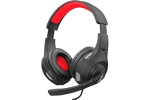 TRUST GAMING Trust Cascos Gaming GXT 307 Ravu Auriculares Gamer con Micrófono Plegable y Corto y Diadema Ajustable, Cable de 2 m, para PS4, PS5, PC, Nintendo Switch, Xbox One, Xbox Series X - Rosado