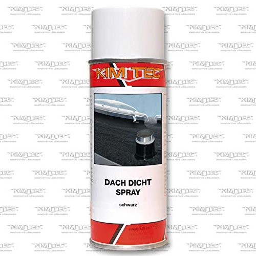 Preisvergleich Produktbild KIM-TEC Dach Dicht Spray 400ml schwarz, hochelastische Beschichtungs- und Reparaturmasse