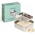 Nestasia Small Stainless Steel Paneer Maker (450 ml) - Square Paneer Maker Mould Press with Lid | Rust Resistant Medium Panee
