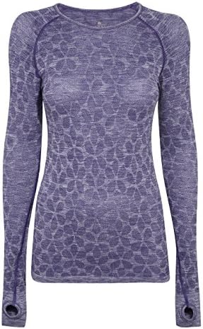 Manuka Life Women's Life Long Sleeve Top, Dusk Mauve Marl, X-Small/Small
