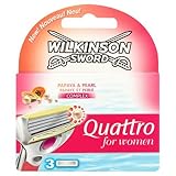 Wilkinson Sword Quattro for Women Razor Blades, 3 Blades
