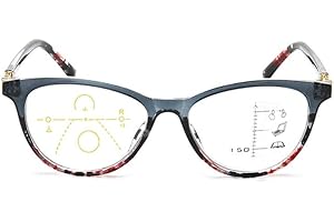 LXZSMH Lunettes de Lecture, Lunettes de Lecture à Zoom Intelligent, antireflet, Lunettes, revêtement antireflet AR, lecteurs de qualité (Couleur : Gris, Taille : 3.0) (Color : Gray, Size : 2)