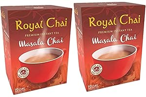 Royal Chai Masala Unsweetened 180g (Pack of 2) – Premium Instant Tea – Masala Tea – Natural – Instant Indian Tea