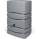 Kreher XXL Regentonne Aqua Tower aus Kunststoff in verschiedenen Größen und Farben (wählbar). Tolle Optik in einem schlichten