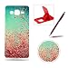 Produktbild Für Samsung Galaxy Grand Prime SM-G530 Hülle Silikon Schutzhülle Tasche Weiches Silikon TPU Gel Bumper Case Etui Schale Cover Skin,Herzzer Modisch Hochwertig Ultra Dünn Slim Thin Bunt Handytasche Mit [Rot Wenig Blumen Muster] Guter Schutz Kratzfest Flexibel Leicht Gummi Rubber Jelly Soft Protective Stabil Handyhülle Schutztasche Back Cover Case Shell für Samsung Galaxy Grand Prime SM-G530 + 1 x Frei Rot Handy Halterung Ständer + 1 x Frei Weinrot Touch Pen Stift Stylus