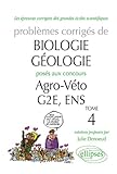 Sujets de Biologie-Géologie corrigés posés aux concours Agro-Veto-GE2-ENS