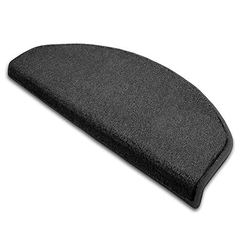 Floordirekt Stufenmatte Dynasty Velours In 3 Farben (Stufenmatte halbrund 15 Stück (Anthrazit)