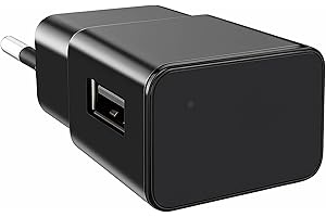 ZHODADA Mini Camara Espia, 1080P WiFi USB Cargador Cámara Espia Oculta Camufladas Mini Spy Cámaras de Vigilancia Inalambricas con Visión Nocturna Detección de Movimiento