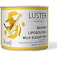 Luster Banana Hair Removal Wax | Hair Removal Hot Wax For Sensitive skin | Wax for Extra Smoothing | Wax For Women and Men | Hair Removing Body Wax | Face and Eyebrow (Paraben & Sulfate Free) - 600g