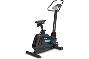CAPITAL SPORTS Evo Pro - Vélo d'appartement, Vélo de Fitness, Velo Maison, Masse d'inertie 20kg, Bluetooth, Système freinage magnétique 32 Niveaux, Capteurs fréquence Cardiaque - Noir