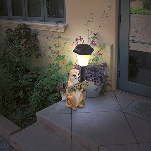 EASYmaxx Solar-Leuchte LED Erdmännchen Welcome 1,2V ( Garten-Dekoration, Gartenlampe, Gartenleuchte ) - 6