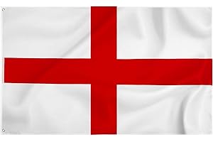 Storm&Lighthouse England Flag St George Flag English Flags 5ft x 3ft with Eyelets UK Flags Ideal for Outdoor and Indoor Use Patriotic Displays and Celebrations