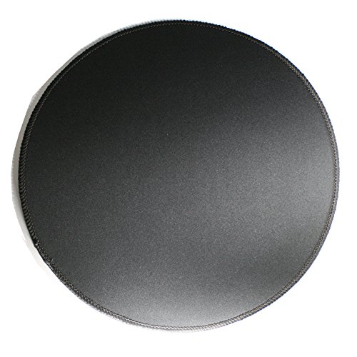 Woodland Kleine runde geformte Gaming Mouse Pad gen?hte Kanten Geschwindigkeit Seidig glatte Oberfl?che rutschfeste Gummiunterseite Mats 310x310x3mm / 12.2x12.2x0.12 Zoll schwarz R?ndern