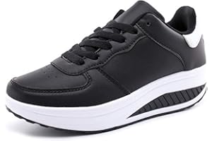 LANIVIC Femmes Chaussures compensées à Plateforme Dames Chaussures de Fitness Orthopédie Espadrilles de Coin