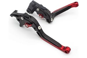 NICEDOLL Leviers de frein et d'embrayage pliables et extensibles pour Royal Enfield Continental GT 650, Continental GT 535, 650 Interceptor, C5 et B5, 2017 sur Euro Sablage