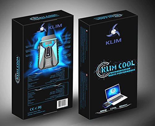 KLIM Cool Universaler Kühler für Spielekonsole Laptop PC – Hochleistungslüfter für schnelle Kühlung – USB Warmluft-Abzug (Blau) - 3