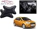 Auto Pearl - Premium Make Black Designer Car Neck Rest Pillow For - Ford Figo -2015 RS.280.00