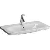 VitrA Nest Trendy 5686B003-1072 Tezgah Lavabo, 80 cm, Beyaz