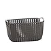 Produktbild Gabrielley Praktische Imitation Rattan Design Curver Knit Aufbewahrungskorb-Dunkelgrau