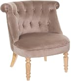 IDMarket Fauteuil Crapaud Velours Gris – Style Néo-Rétro, Pieds Scandinaves, Assise Moelleuse, Élégance Chaleureuse